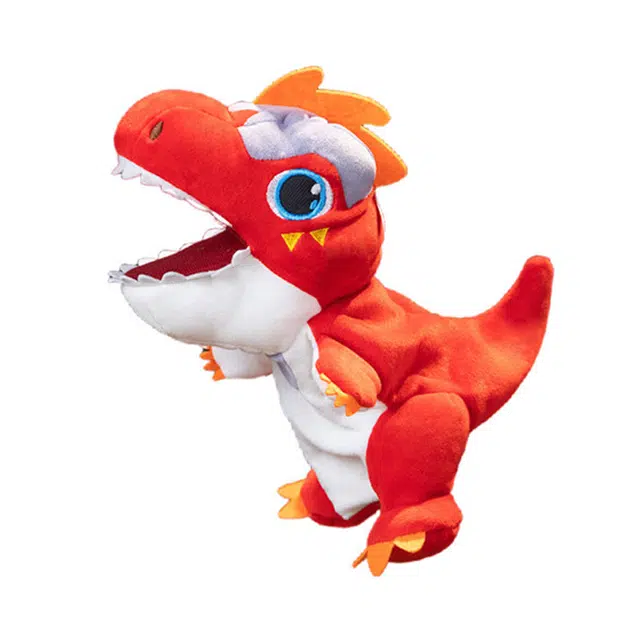 狐狸仙 手偶迷你小恐龙 霸王龙 玩偶周边