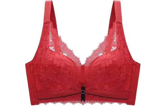 二三二三 植物花卉防下垂无钢圈收副乳文胸 女款