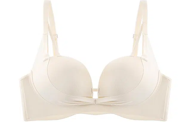 二三二三 纯色无痕聚拢小胸上托防下垂无钢圈提拉文胸 女款