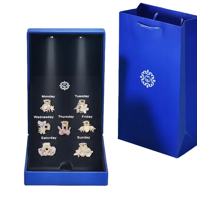 妖娆猫 高级感创意发夹头饰女套装礼盒高端发卡夹子网红鲨鱼夹发饰品创意实用儿童礼品女生 小抓夹 女款