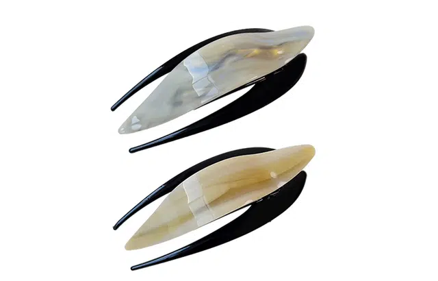 左欧 法式复古盘发鸭嘴夹一字夹后脑勺大号新款头发固定神器醋酸高级感抓夹子头饰 发夹 女款