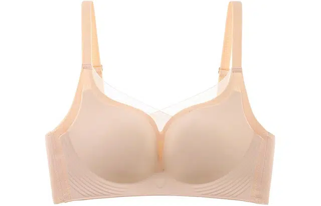 二三二三 纯色小胸聚拢薄款收副乳防下垂网纱文胸 女款