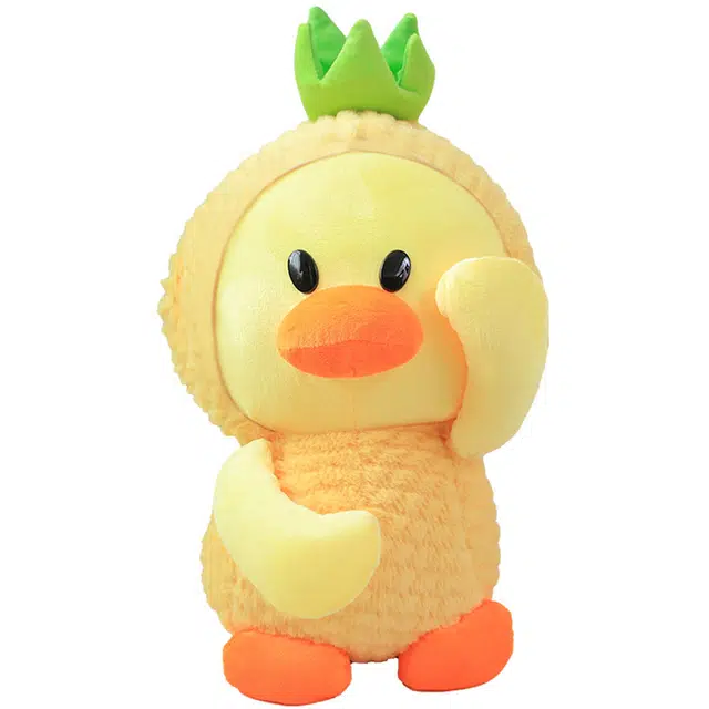 狐狸仙 可爱菠萝鸭 小黄鸭 安抚布娃娃抱枕 玩偶 毛绒公仔