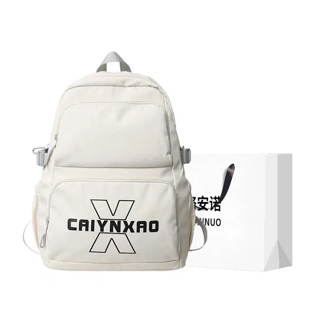 格安诺 清新简约纯色大容量通勤运动书包 尼龙 双肩包