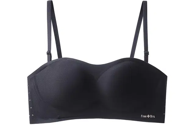 二三二三 纯色大胸显小防滑聚拢无痕透气文胸 女款