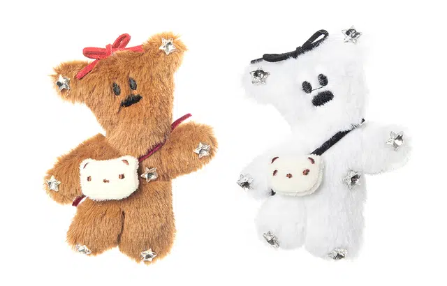 白卷 搞怪毛绒秋冬围巾可爱小熊发卡发夹发饰女 女款 闺蜜款