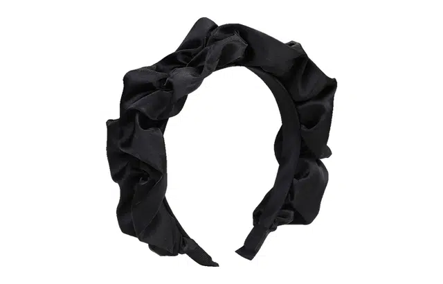 左欧 缎面高级感高颅顶褶皱 复古法式 发箍 女款