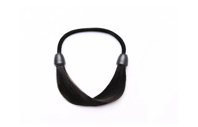 左欧 假发丸子头韩国仿真发丝盘发马尾高弹力耐用皮套皮筋 发圈 女款