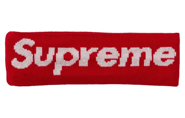 Supreme FW18 New Era Big Logo Headband Red