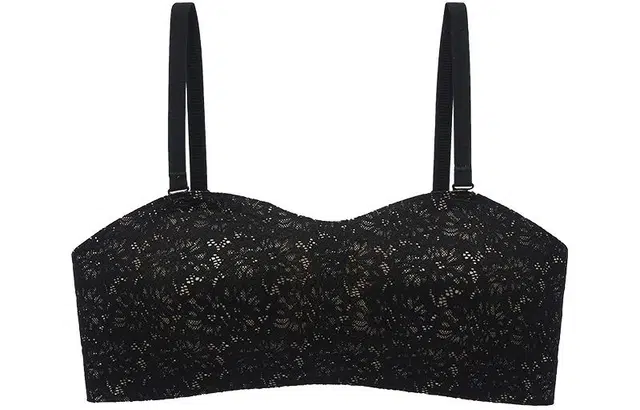 二三二三 植物花卉蕾丝边小胸聚拢无痕防滑隐形文胸 女款