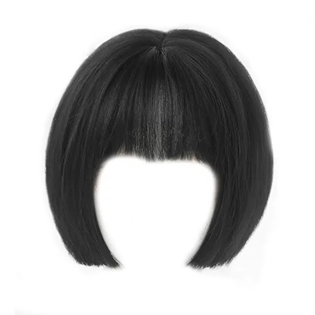 山一丸 短发全头套式整顶波波头直发减龄自然仿真化纤发 假发 女款