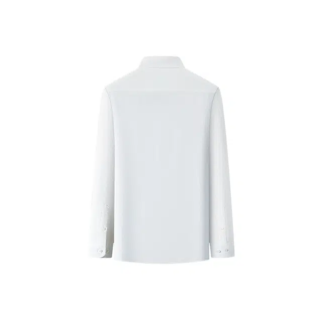 富铤 极简纯色尖领长袖衬衫 男款