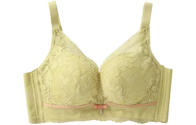 二三二三 简约聚拢收副乳上托防下垂文胸 女款 黄色