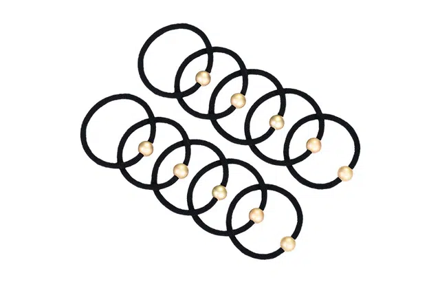 左欧 小香风黑金高级感气质高弹力 发圈/头绳 女款