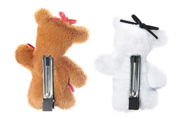 白卷 搞怪毛绒秋冬围巾可爱小熊发卡发夹发饰女 女款 闺蜜款