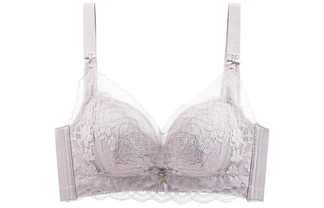 二三二三 植物花卉蕾丝防下垂收副乳聚拢文胸 女款