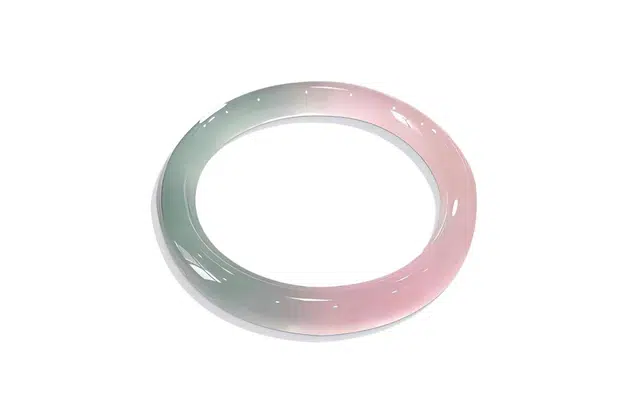 百利金 精致冰润透亮国潮新中式创意设计汉服旗袍素圈闭口 玉髓 玉石手镯 男女同款情侣款