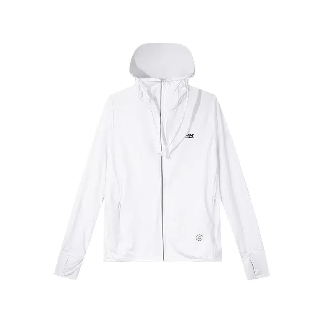 麓蔓蒂 冰感丝薄纯色宽松休闲显瘦防紫外线连帽皮肤衣上衣外套 防紫外线防晒服 男女同款