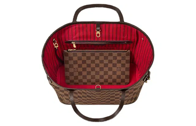 LOUIS VUITTON Neverfull MM Damier Ebene Tote