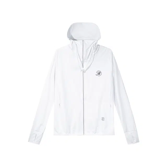 麓蔓蒂 冰感丝薄透气防紫外线纯色一体帽户外衣上衣外套 防紫外线防晒服 男女同款