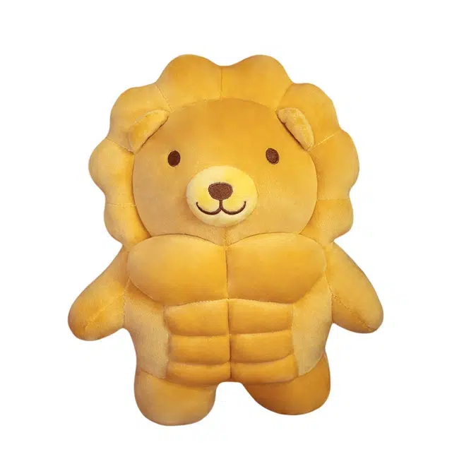 狐狸仙 搞怪大胸肌腹肌狮子熊 玩偶 毛绒公仔