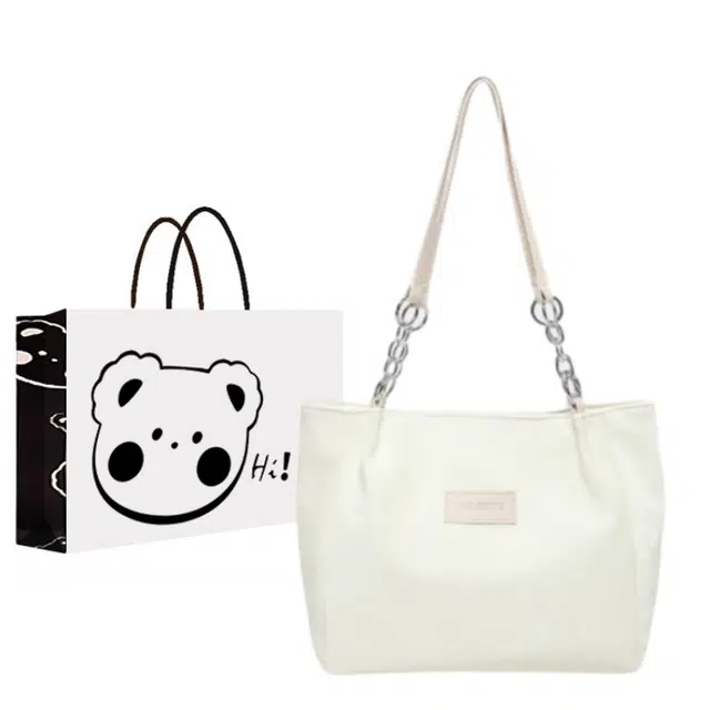 高级感 托特包 新款时尚风 单肩包 百搭休闲 纯色女包 多色