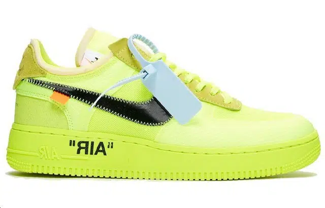 OFF-WHITE x Nike Air Force 1 Part 2 Volt THE TEN