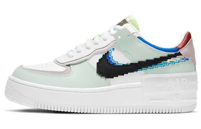 Nike Air Force 1 Shadow White Green Pink