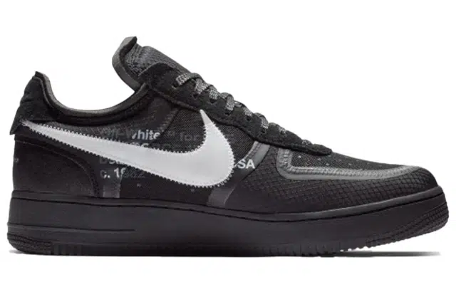 OFF-WHITE x Nike Air Force 1 Black White 2.0