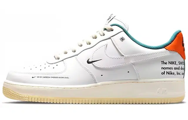 Nike Air Force 1 Low White Green Orange