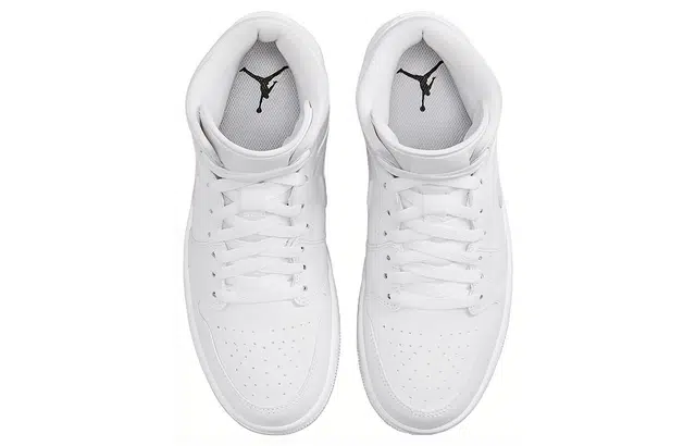 Jordan Air Jordan 1 Mid Triple White