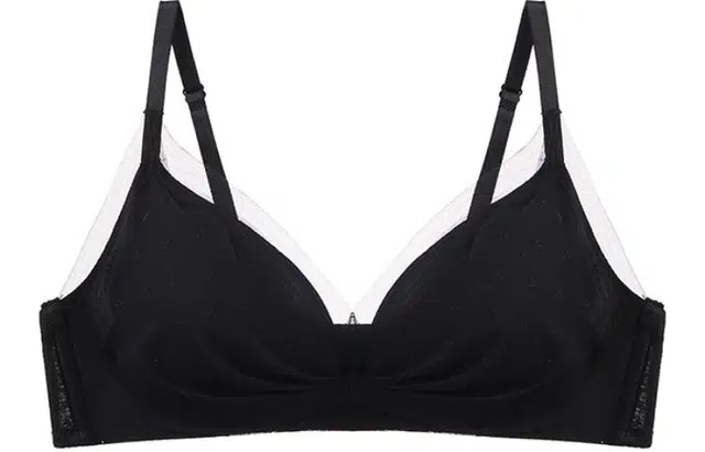 二三二三 聚拢甜美蕾丝薄款上托防下垂蝴蝶结无钢圈文胸 女款