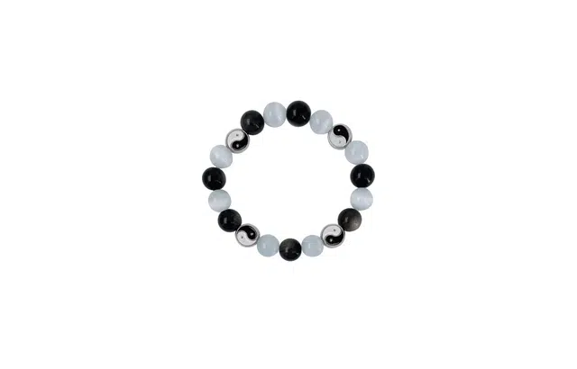 克拉日记 佛珠中国风八卦阴阳太极 黑曜石 玉石手串 男女同款情侣款