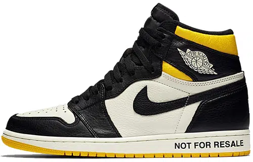 Jordan Air Jordan 1 Retro High NRG Not For Resale Black Yellow