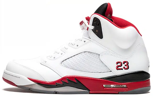 Jordan Air Jordan 5 Retro Fire Red Black Tongue