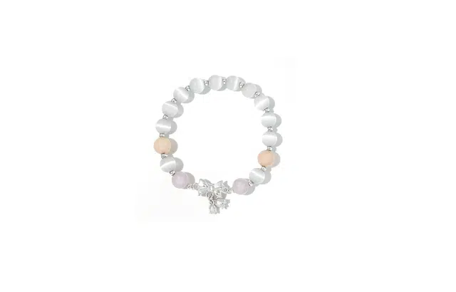 克拉日记 宝石晶石转运珠在逃公主蝴蝶结两世欢薰衣草手串 高级感 水晶 手串 女款 告白女生礼盒装