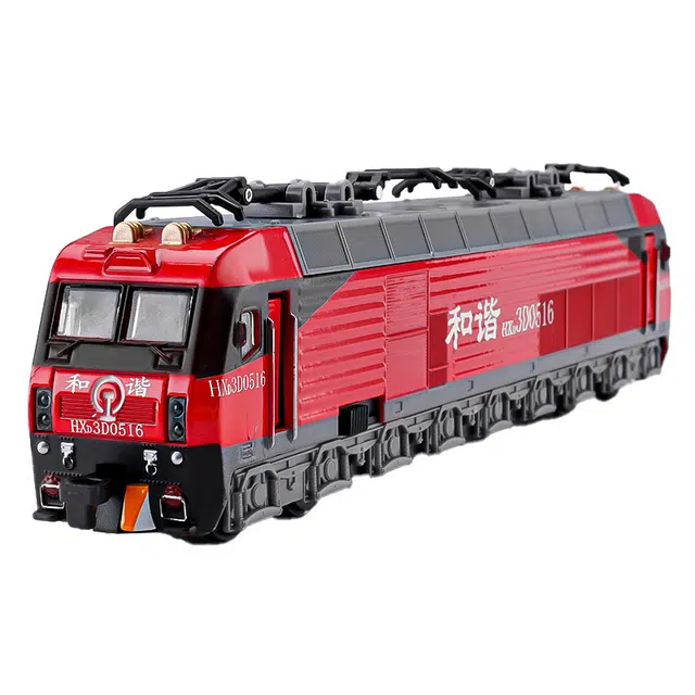 驰誉车玩 和谐号火车系列 火车头 车厢 天线升降 人声语音 成品模型 合金车模 亮灯响声 车门可开 回力行驶 收藏摆件
