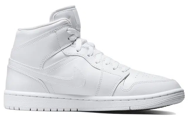 Jordan Air Jordan 1 Mid Triple White