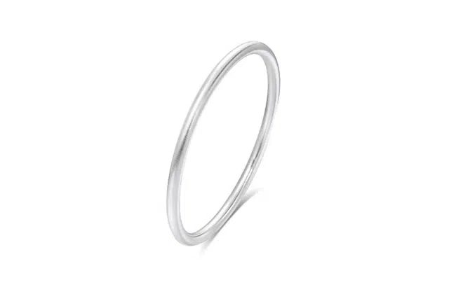 尚银福 古法素圈 冷淡风复古新中式简约小众高级感 闭口磨砂日常 合金 手镯 女款