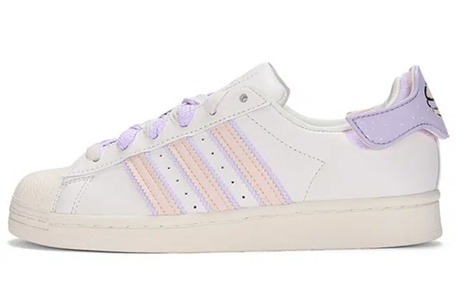 adidas Superstar White Purple Pink