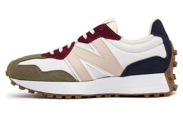 New Balance 327 White Green Red