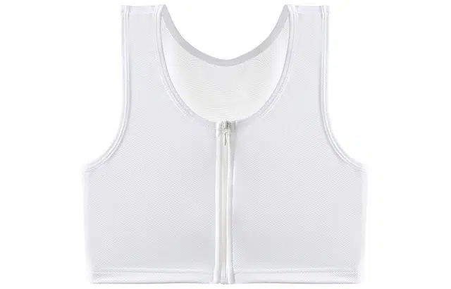 二三二三 大胸显小束胸超平无钢圈瘦胸无痕防震防下垂文胸背心 女款 白色