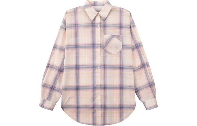 UNIFREE Vintage Oversized Polo Plaid Shirt