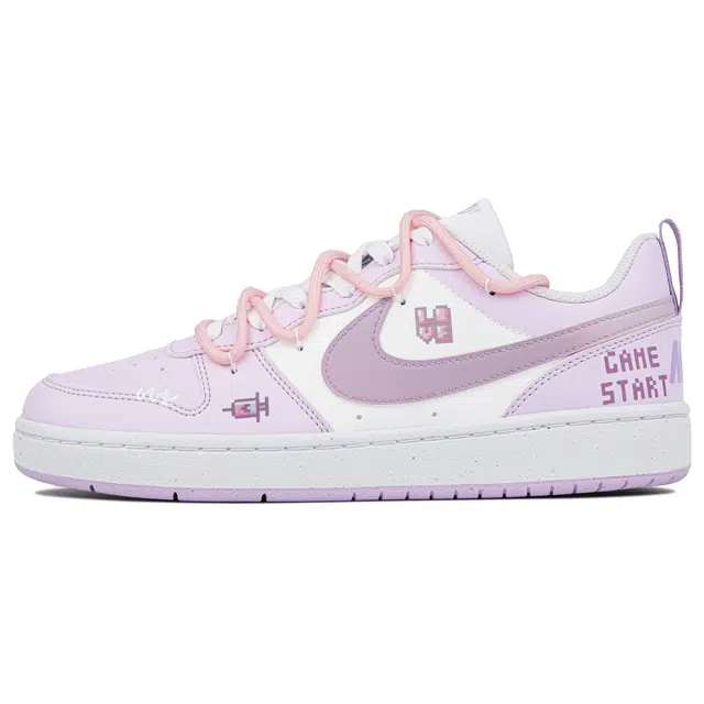 Nike Court Borough Low GS White Purple