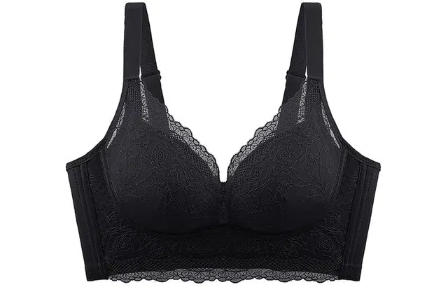 二三二三 简约舒适聚拢上托文胸 女款 黑色