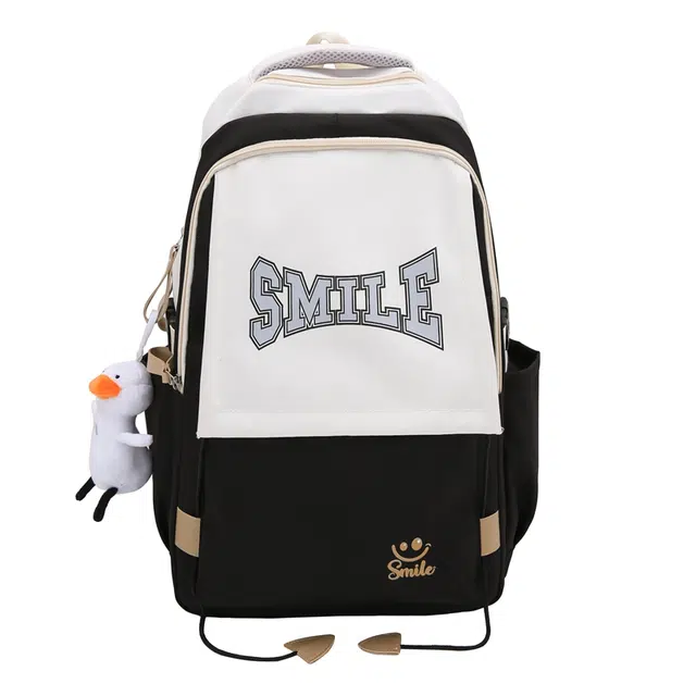 笛贝嘉 大容量小众设计学生背包大学生书包 尼龙布 双肩包 常规 男女同款情侣款