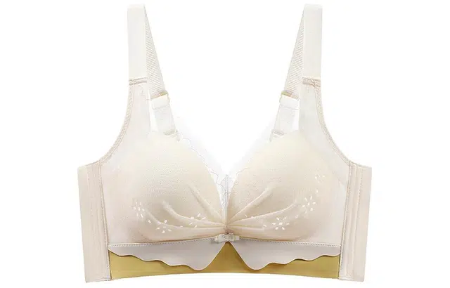 二三二三 超薄款聚拢大胸显小无钢圈蕾丝收副乳美背文胸 女款