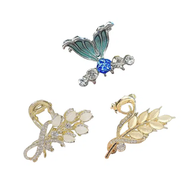 DJIN Elegant Forest Tail Hair Clip Set