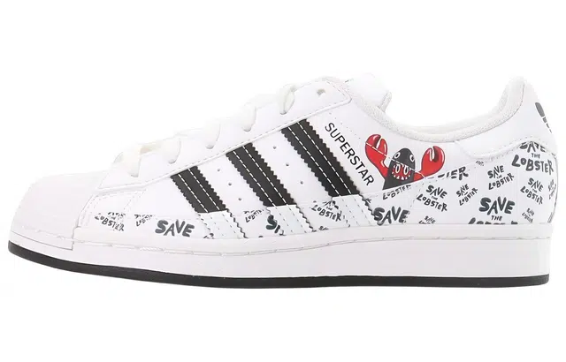 adidas Superstar White Red Black