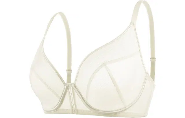 二三二三 纯色网纱收副乳软钢圈防下垂文胸 女款